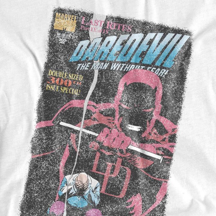 Actual product image Daredevil Unisex Adult Last Rites Comic Cover T-Shirt (L)