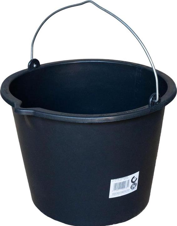 HP Autozubehör Seau de chantier 12 l avec bec noir polyéthylène (12 l)