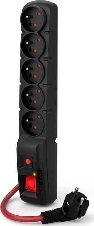 Actual product image Acar F5 POWER Black 5 AC outlet(s) (5x, CEE 7/16, 10 m)