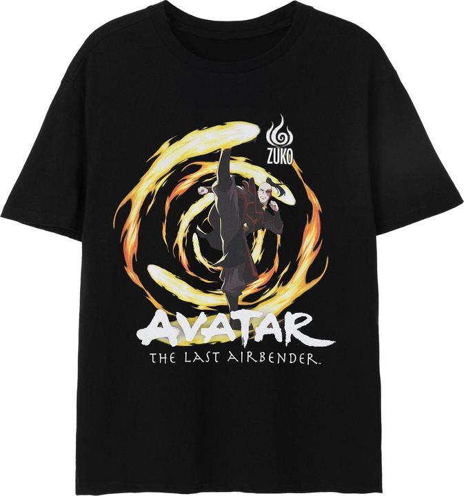Actual product image Avatar: The Last Airbender Mens Zuko Fire Short-Sleeved T-Shirt (S)