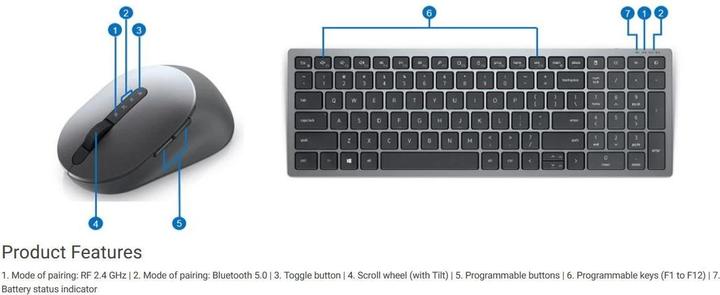 Actual product image Dell KM7120W (USA, Wireless)