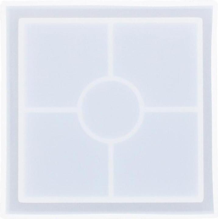 Produktbild Jesmonite Giessform Untersetzer Quadrat, 10 cm x 10 cm