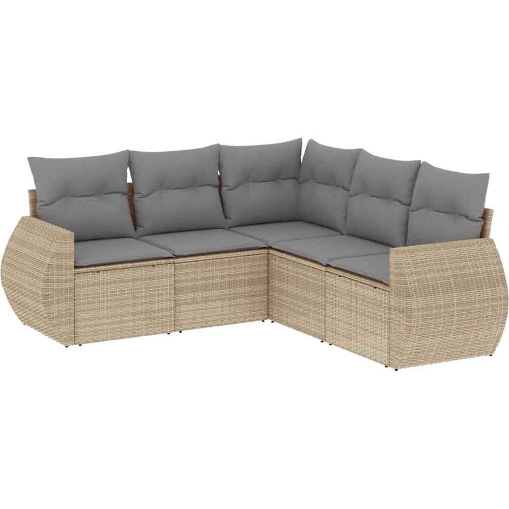 VidaXL, Gartenlounge, 10-tlg. Garten-Lounge-Set mit Kissen
