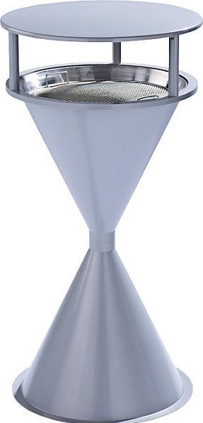 VAR Standascher D445xH900mm silber m.Dach ASA-Kunststoff S äBU