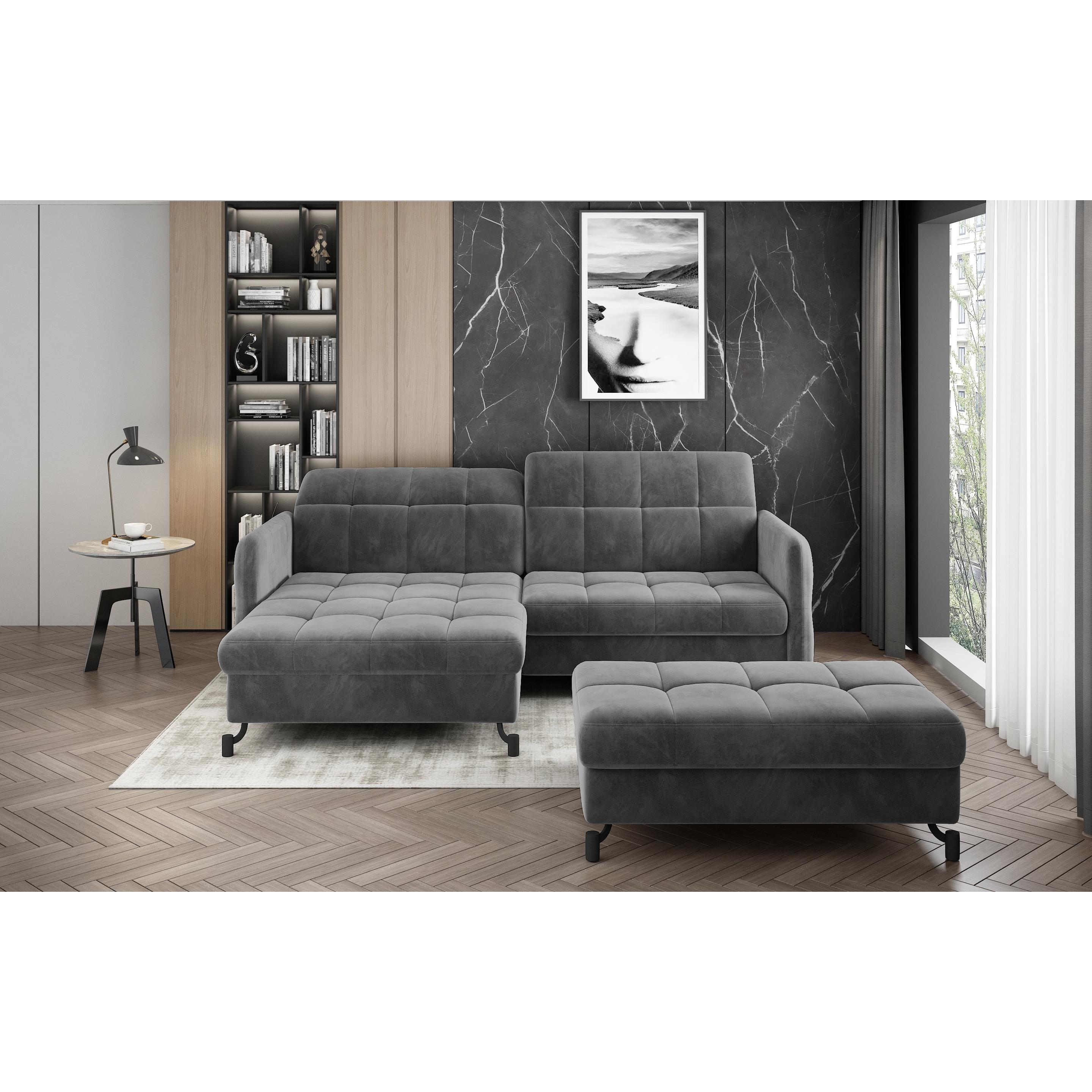 ELTAP, Sofa, Narożnik Lorelle + Pouf (Ecksofa, Polstergruppe, Bettsofa)