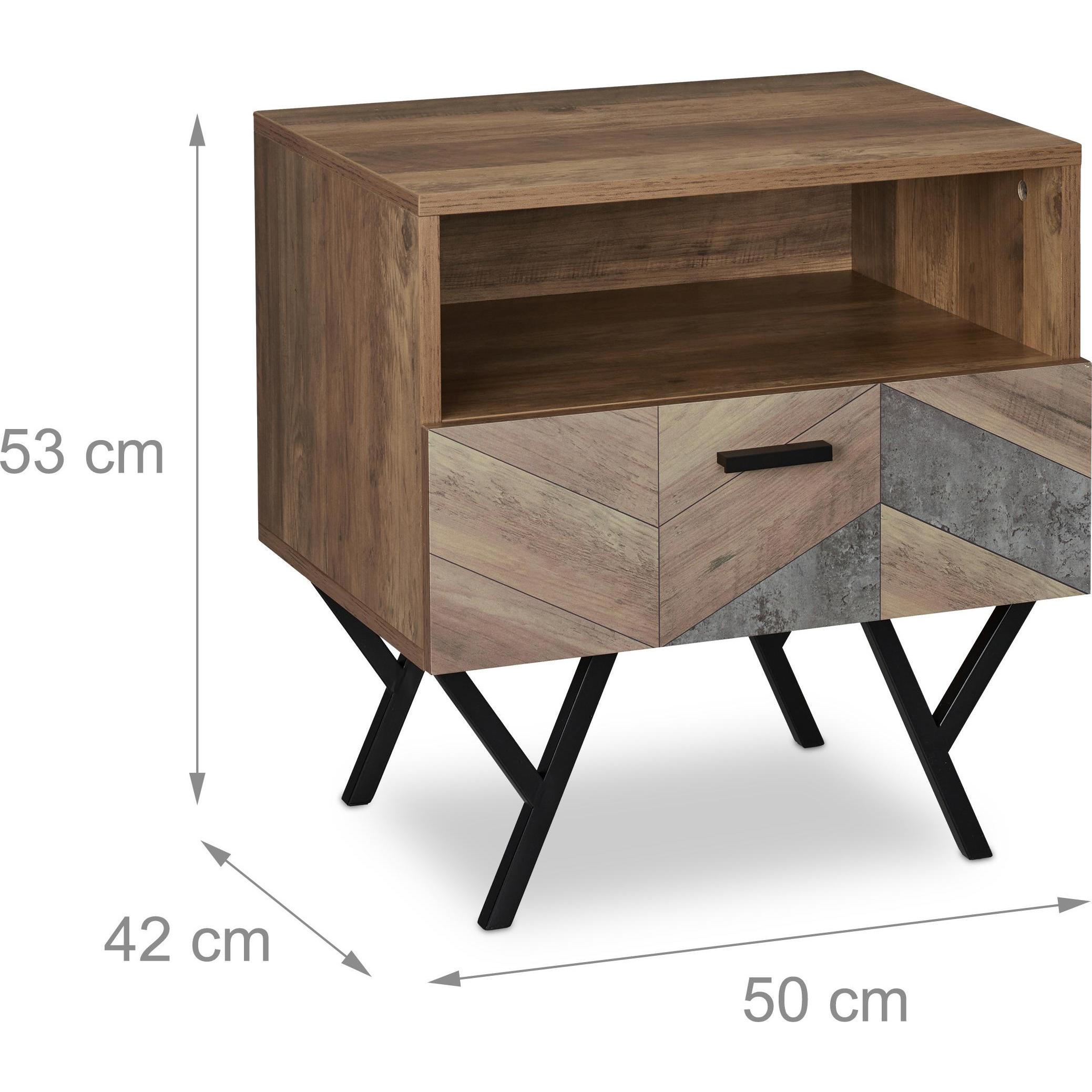 Thumbnail - Relaxdays, Nachttisch, Nachttisch (50 x 42 x 53 cm)