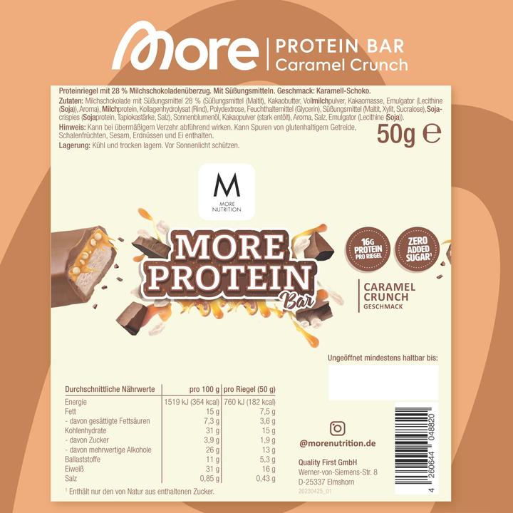 Produktbild More Nutrition More Protein (caramel crunch, 1 Stk., 50 g)