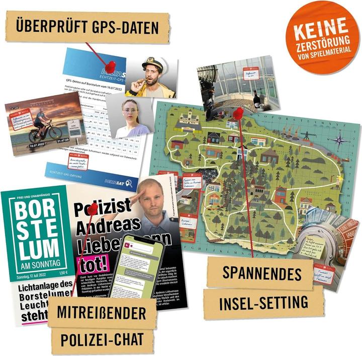 Actual product image Hidden Games Ripe for the Island - Crime Game (German)