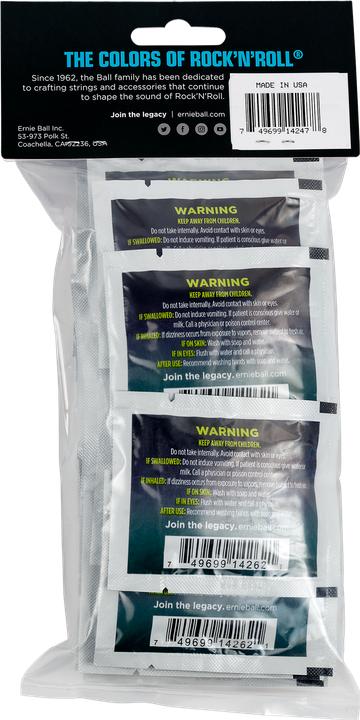 Image du produit Ernie Ball Accessoires, Wonder Wipes Fretboard Conditioner, 20-Pack (Nettoyage des instruments)