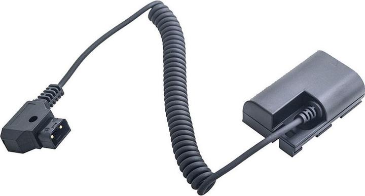 Caruba Canon LP E6 Full Decoding Dummy Battery +D TAP B Type Connector (Spring Cable) (DC coupler)