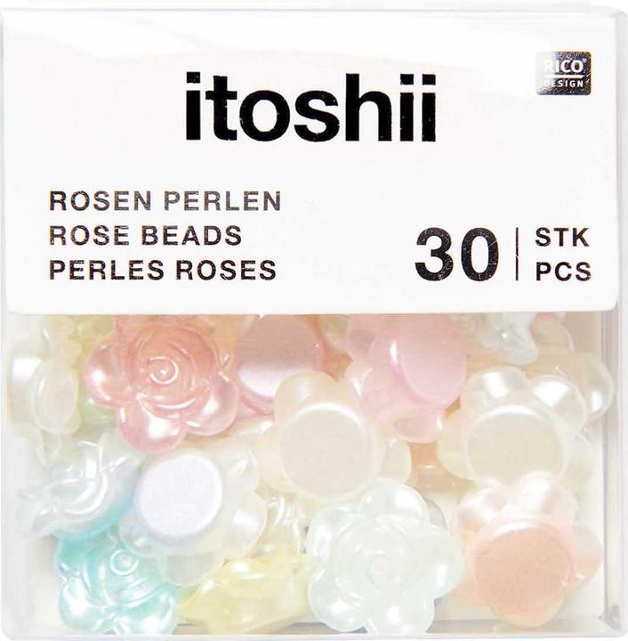 Immagine prodotto Rico Design itoshii Perlen, Rosen, 30 Stück