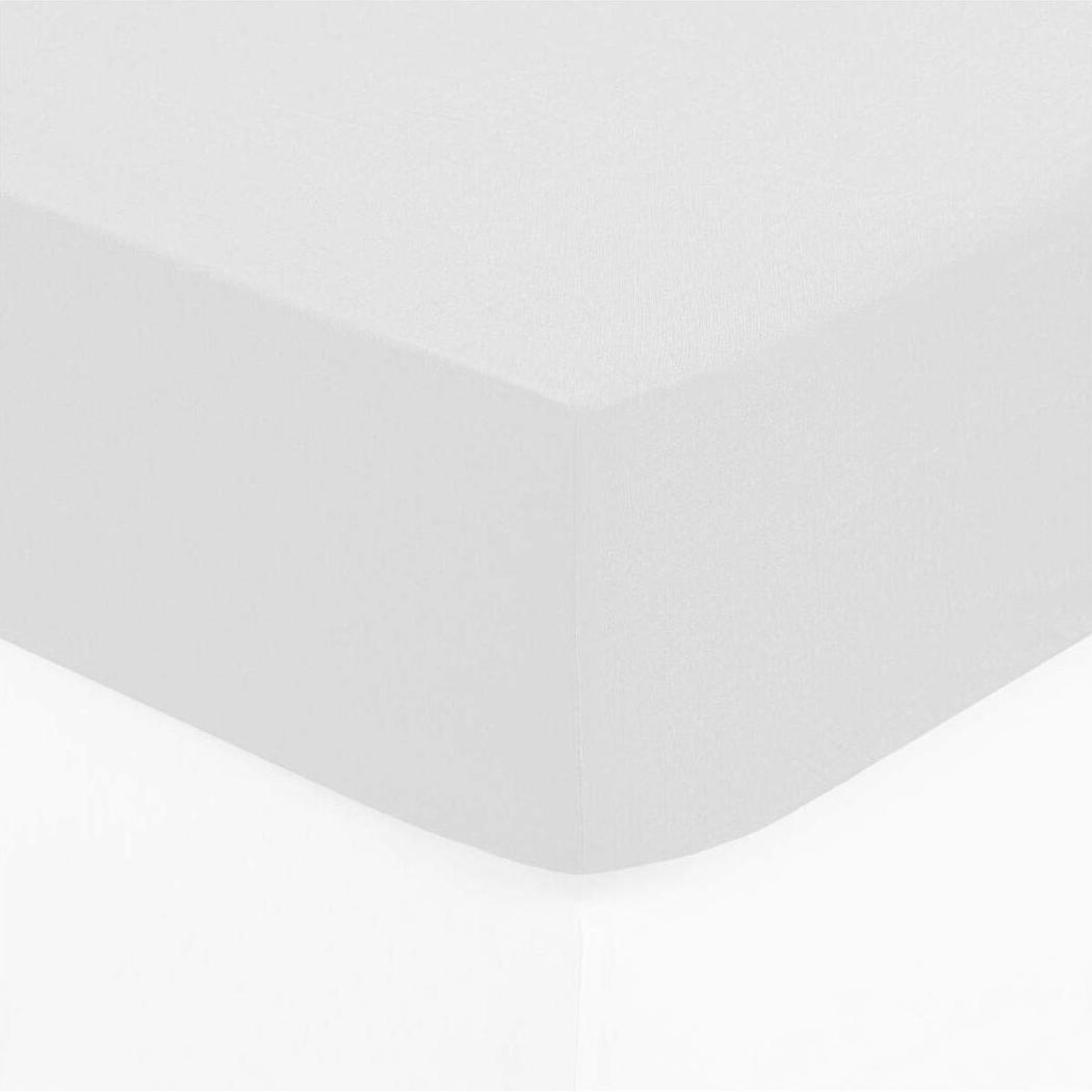 Atmosphera, Fixleintuch, Spannbetttuch Weiss 160 x 200 cm (160 x 200 cm)