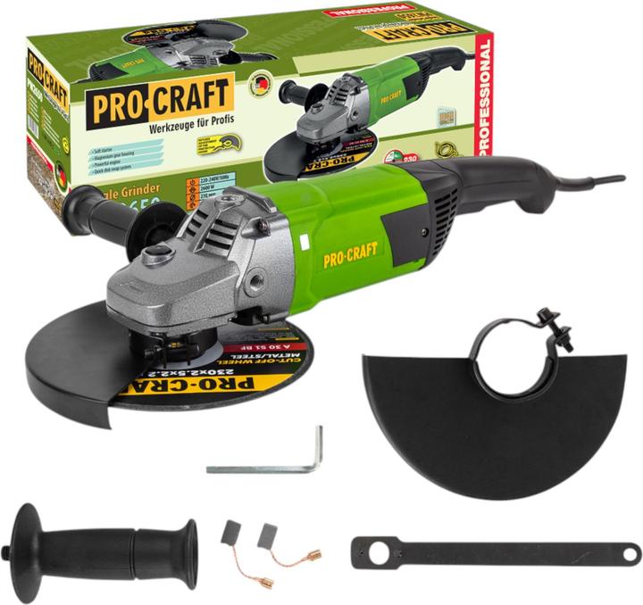 Produktbild Procraft PW2650 Winkelschleifer 2600 Watt 230 mm (230 mm)