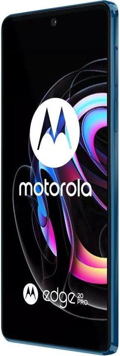 Actual product image Motorola Edge 20 Pro (256 GB, Blue Vegan Leather, 6.70", Dual SIM, 5G)