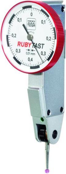 Image du produit Tesa Technology Indicateur à levier Swisstast, longueur bras palpeur 12,5 mm avec bille rubis (0.01 m)