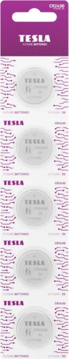 Tesla - baterie CR2430, 5ks, CR2430 (5 Stk., 270 mAh)