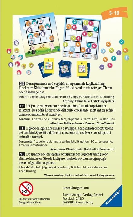 Immagine prodotto Ravensburger Rompicapo Sudoku (Olandese, Francese, Tedesco, Multilingue)