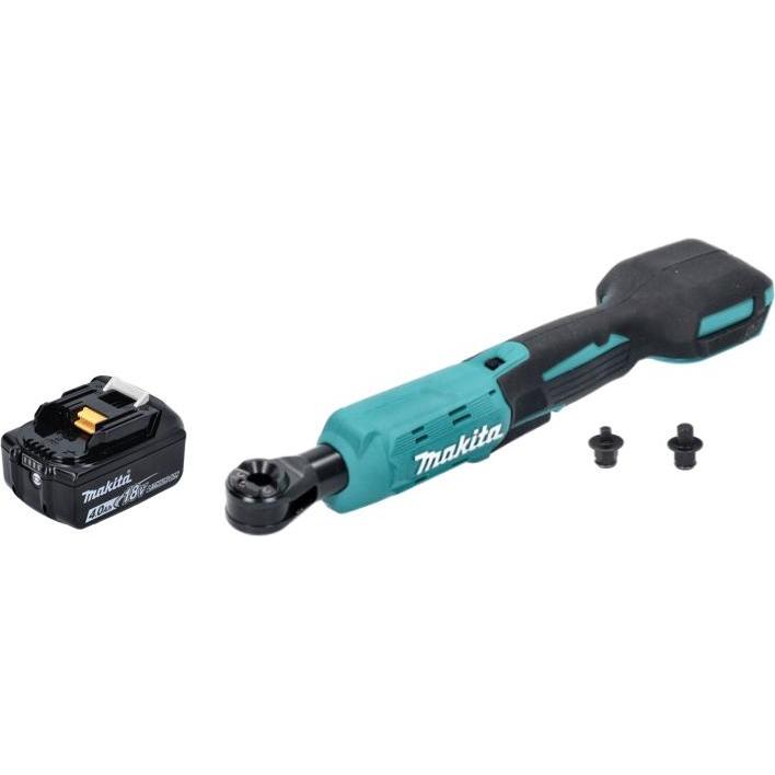 Makita, Ratsche, DWR 180 M1 Akku Ratschenschrauber 18 V 47,5 Nm 1/4" 3/8" + 1x Akku 4,0 Ah - ohne Ladegerät (3/8", 1/4")