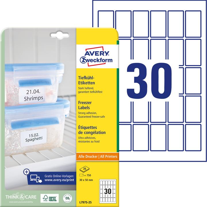 Produktbild Avery Tiefkühl-Etiketten