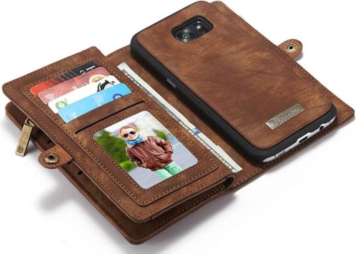 Produktbild Caseme Samsung Galaxy S7 Edge Echtleder Portemonnaie Karten Hülle (Samsung Galaxy S7 Edge)