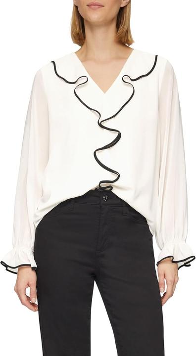 Immagine prodotto s.Oliver Bluse Chiffon-Bluse mit Rüschen-Besatz (36)