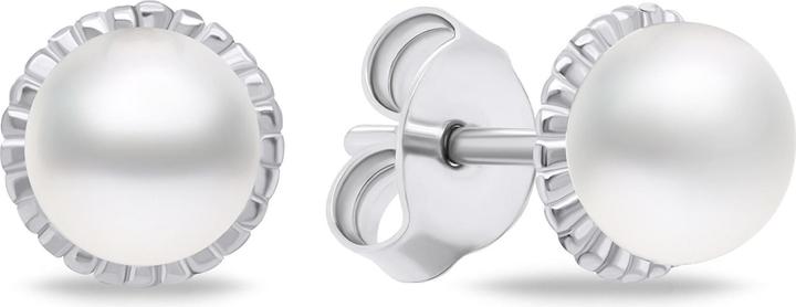 Immagine prodotto Brilio Argento - Orecchini minimalisti in argento con perle vere EA620W