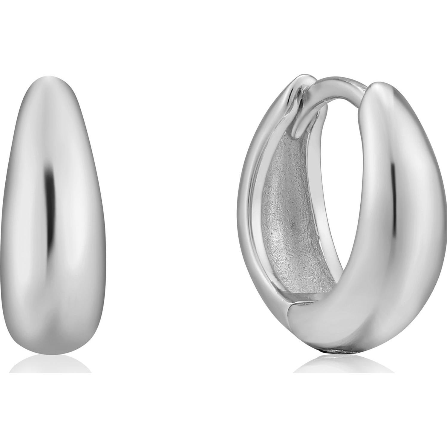 Ania Haie, Ohrringe, Creolen Luxe Minimalism E024-03H, (925er Silber)