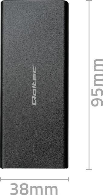 Actual product image Qoltec 51854 Hard drive Enclosure M.2 SATA SSD NGFF USB 3.0 (M.2)