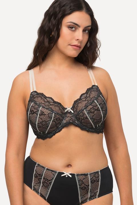 Actual product image Ulla Popken Sheer Shell Shape Underwire Bra (90 C)