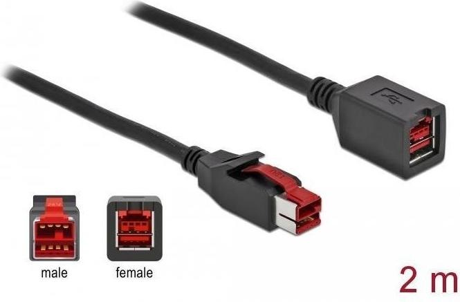 Produktbild Delock PoweredUSB extension cable (2 m)