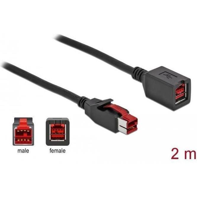 Delock, Verlängerungskabel, PoweredUSB extension cable (2 m)
