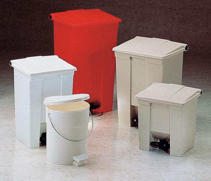 Image du produit Vepa Bins Poubelle industrielle à pédale, capacité 30 l, rouge. (30 l)