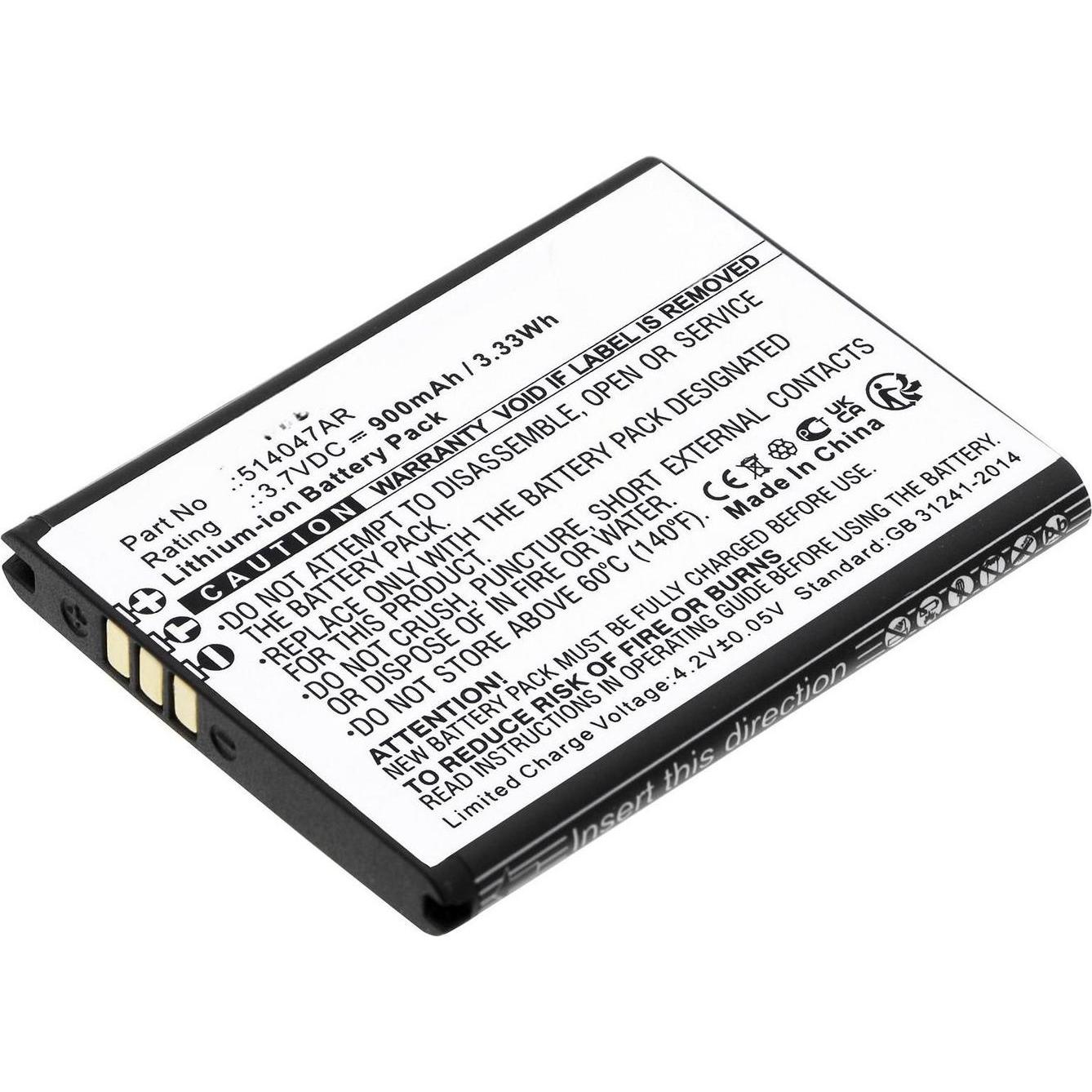 CoreParts Battery for Panasonic Mobile (Akku), Mobilgerät Ersatzteile, Weiss