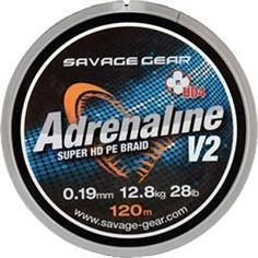 Savage Gear SG HD4 Adrenaline V2 120m 0,33mm 60lbs 27kg Grigio (27.22 kg)