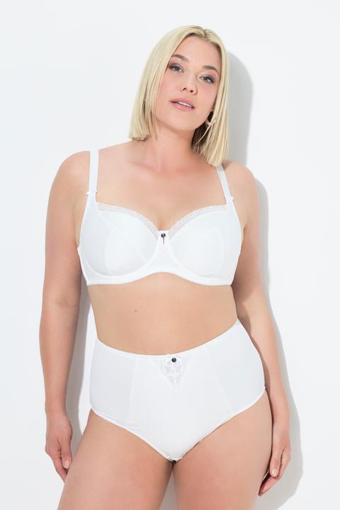 Produktbild Ulla Popken Bügel-BH, Jacquard, Spitzenkante, Cup C - G (85 C)