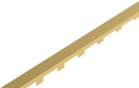 Blücher rist line COPENH.800 - Rist: 40x732mm- Farve: Messing- Rustfrit stål