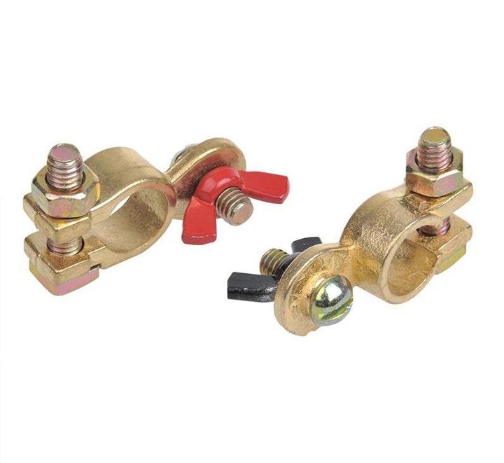 Image du produit ProPlus Jeu de cosses de batterie (+) et (-) avec écrou papillon rouge/noir sous blister