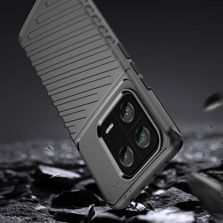 Actual product image Hurtel Thunder Case case for Xiaomi 13 Pro silicone armor case black (Xiaomi 13 Pro)