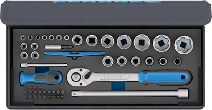 Produktbild Gedore TC 19-20-MU-10 Steckschlüssel-Satz 1/4"+1/2" 52-teilig (1/4")