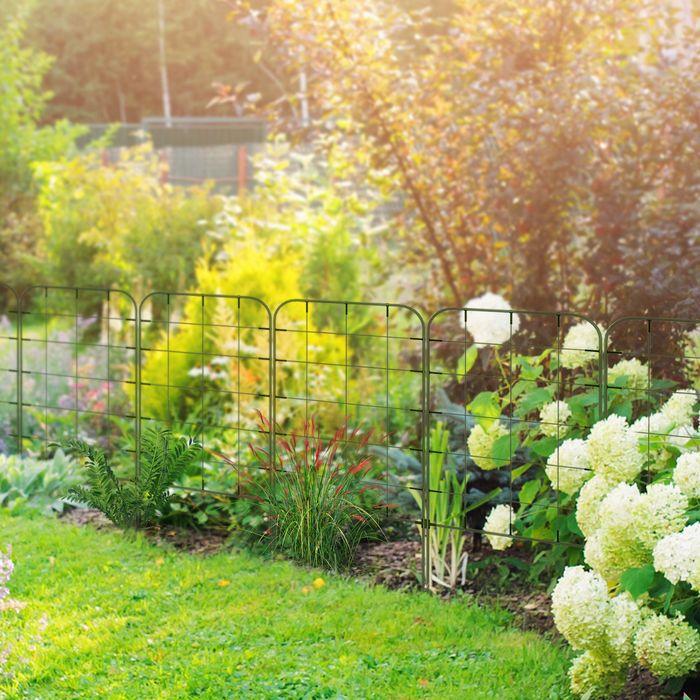 Produktbild Swisshandel24 6er-Set Rankhilfe, Stahl Pflanzenhalter & Rankgitter, Grün (40 cm)