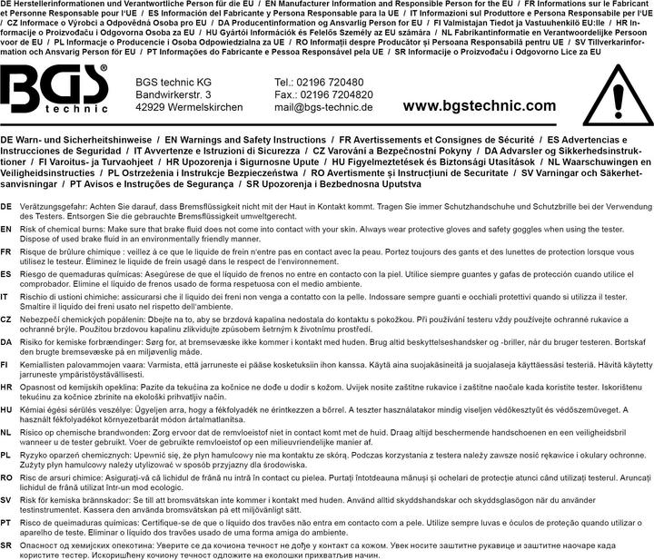 Immagine prodotto BGS Bremsflüssigkeitstester