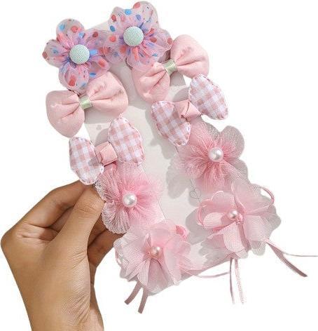 Activity Board 10 pieces of adorable flower hair clips, hair jewellery for girls, 10 pieces of girls' hair ties