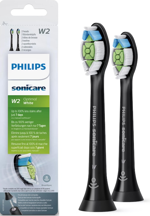 Actual product image Philips Sonicare W2 Optimal Black (2 x)