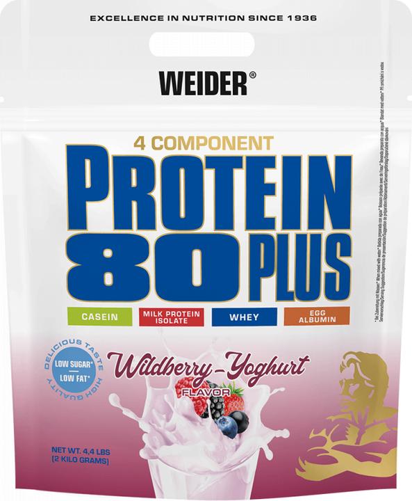 Produktbild Weider Protein 80 Plus (2000g Beutel) (Wild Berries, 1 Stk., 2000 g)