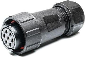 Actual product image RS PRO Circular connector Socket for cable mounting, 7-pin 15A, solder connection IP67