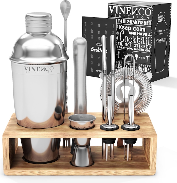 Vinenco Set de shakers à cocktail (Set de cocktail)