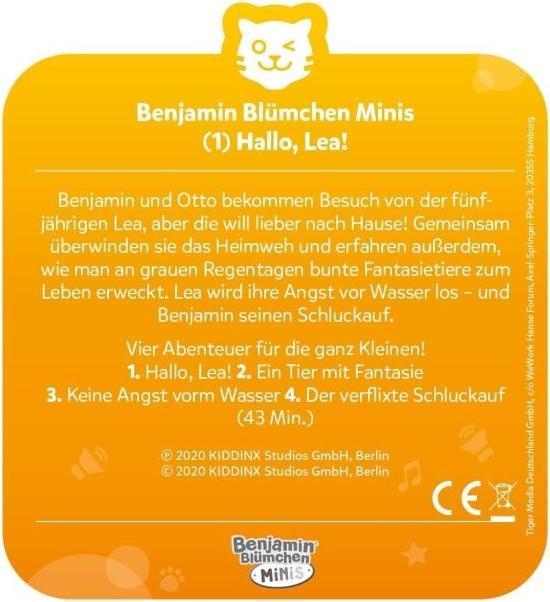 Actual product image Tigermedia Tigercard- Benjamin Blümchen Minis (1): Hello, Lea! (German)