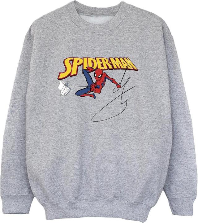 Actual product image Boys Spider-Man With A Book Sweatshirt (128)