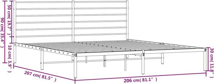 Image du produit vidaXL Bettgestell (200 x 200 cm)