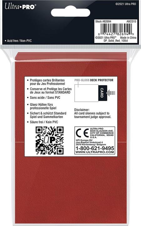 Actual product image Ultra Pro Deck Protector Sleves